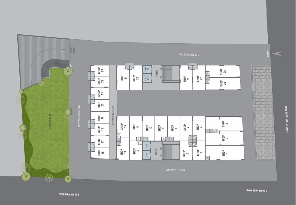 Master Plan of Servashanti Siddhi Vinayak Arcade in Vasna, Ahmedabad - Image 310274